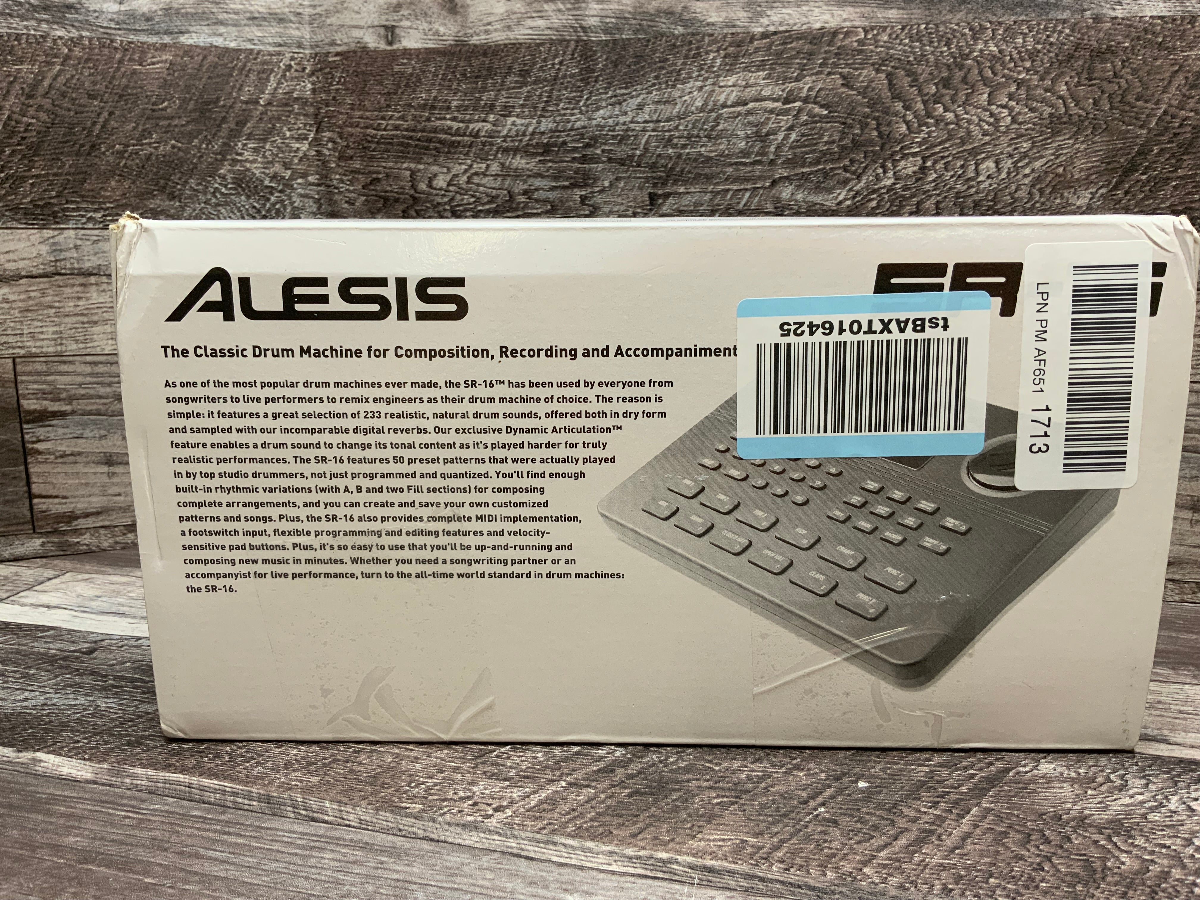 Alesis Accordion Drum Machine - Black - (SR16) (8069348786414)